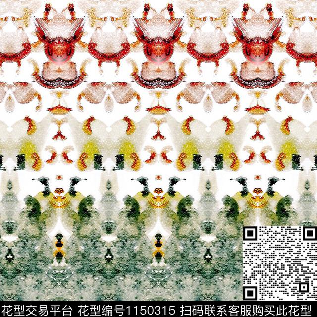 30.jpg - 1150315 - 定位花 数码花型 几何 - 数码印花花型 － 床品花型设计 － 瓦栏