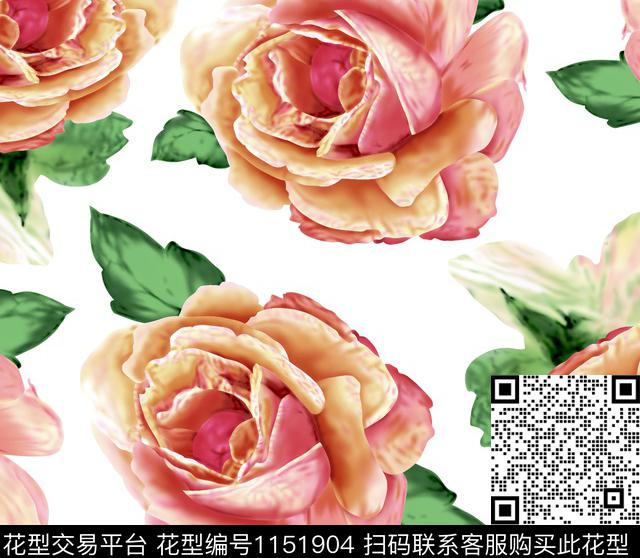 18c210.jpg - 1151904 - 传统花型 大牌风 花卉 - 传统印花花型 － 女装花型设计 － 瓦栏