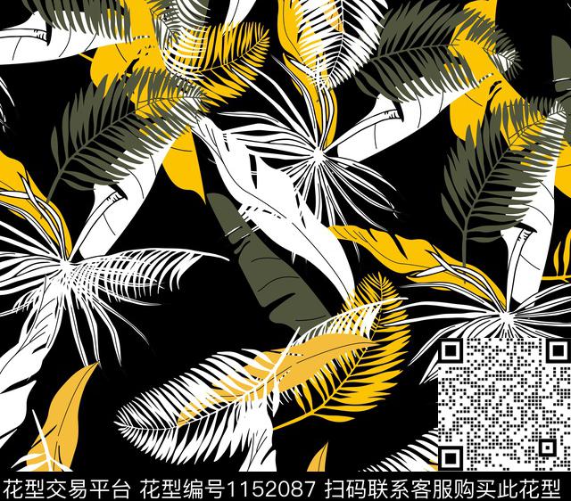 700.jpg - 1152087 - 春夏花型 植物 热带花型 - 传统印花花型 － 女装花型设计 － 瓦栏