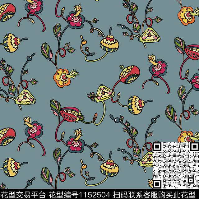 Fruit2.jpg - 1152504 - 草莓 水果 卡通 - 传统印花花型 － 床品花型设计 － 瓦栏