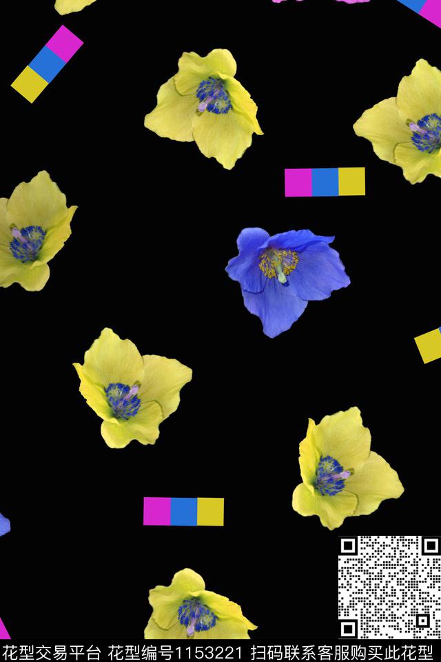 pj205.jpg - 1153221 - 春夏花型 数码花型 几何 - 数码印花花型 － 女装花型设计 － 瓦栏
