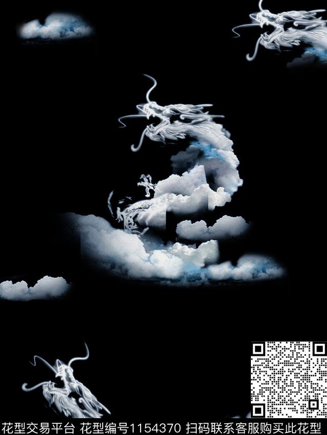 大牌风动物男装传统印花花型下载（图片编号: 1154370） - 瓦栏（Walan）