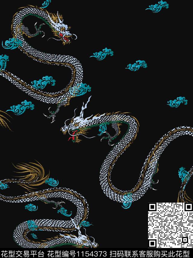 大牌风动物男装传统印花花型下载（图片编号: 1154373） - 瓦栏（Walan）
