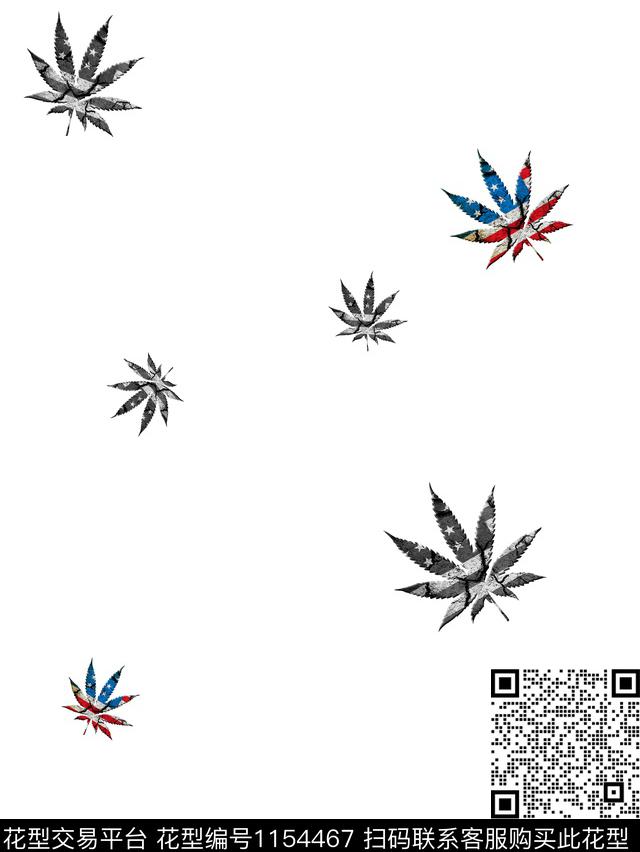大牌风男装数码花型数码印花花型下载（图片编号: 1154467） - 瓦栏（Walan）
