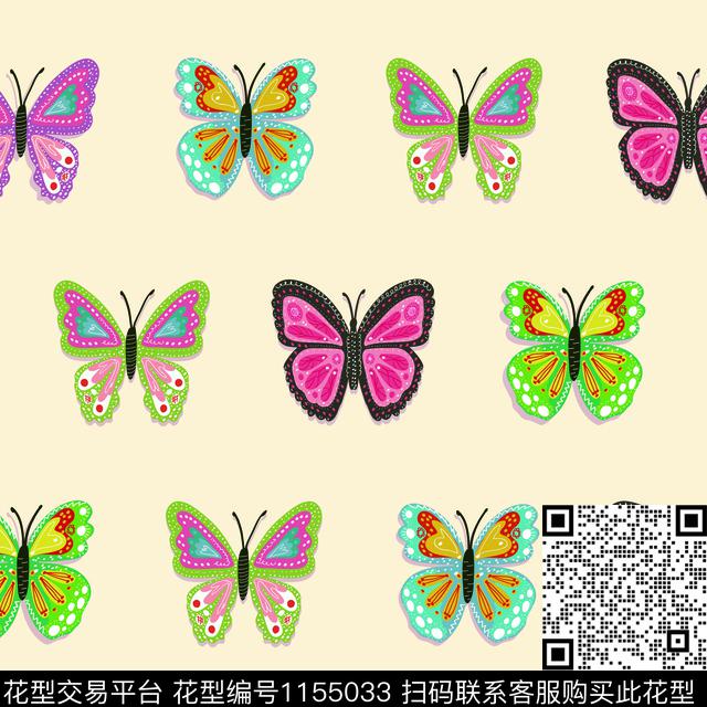 18120706.jpg - 1155033 - 蝴蝶 数码花型 漂亮 - 数码印花花型 － 女装花型设计 － 瓦栏