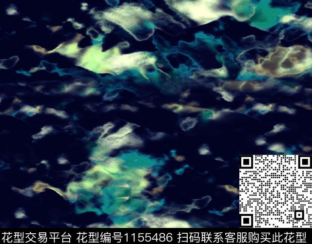 大牌风抽象数码花型数码印花花型下载（图片编号: 1155486） - 瓦栏（Walan）