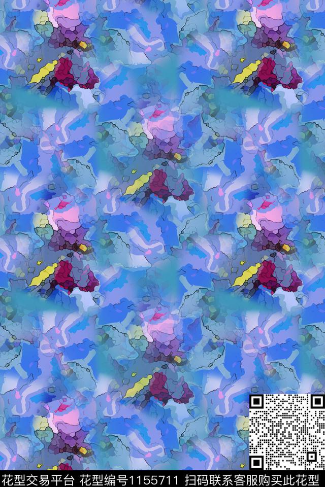 181220-艺术迷彩-3-00.jpg - 1155711 - 抽象 迷彩图案 艺术迷彩 - 数码印花花型 － 男装花型设计 － 瓦栏