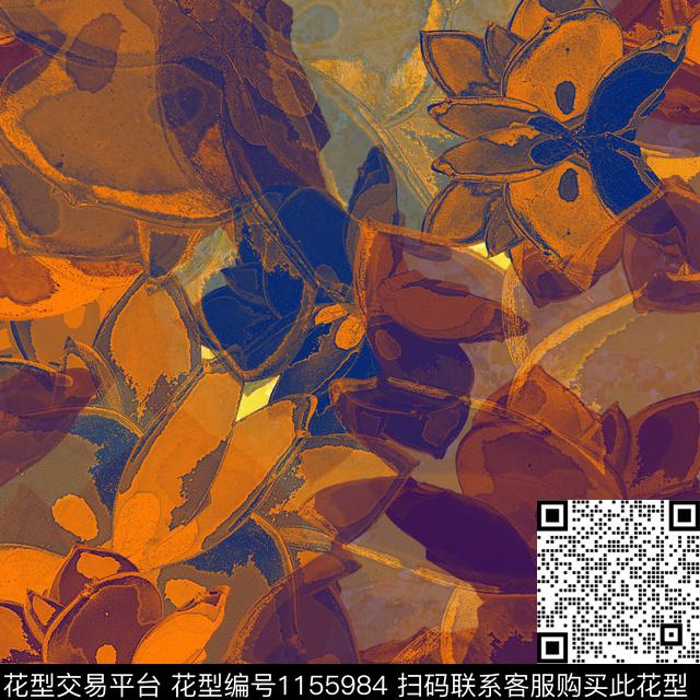 78780.jpg - 1155984 - 迷彩 抽象 几何 - 数码印花花型 － 女装花型设计 － 瓦栏