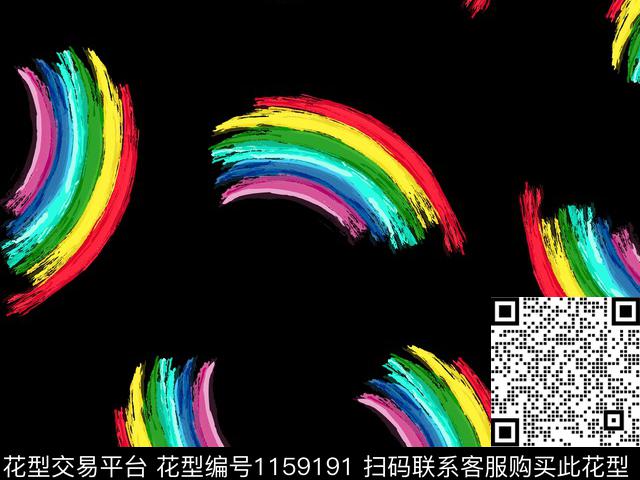 B34-1.jpg - 1159191 - 笔触 彩虹 肌理 - 数码印花花型 － 男装花型设计 － 瓦栏
