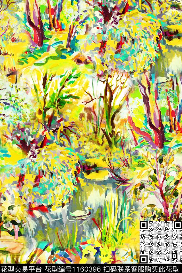 yc2-8.jpg - 1160396 - 抽象 大牌风 风景景观 - 数码印花花型 － 女装花型设计 － 瓦栏
