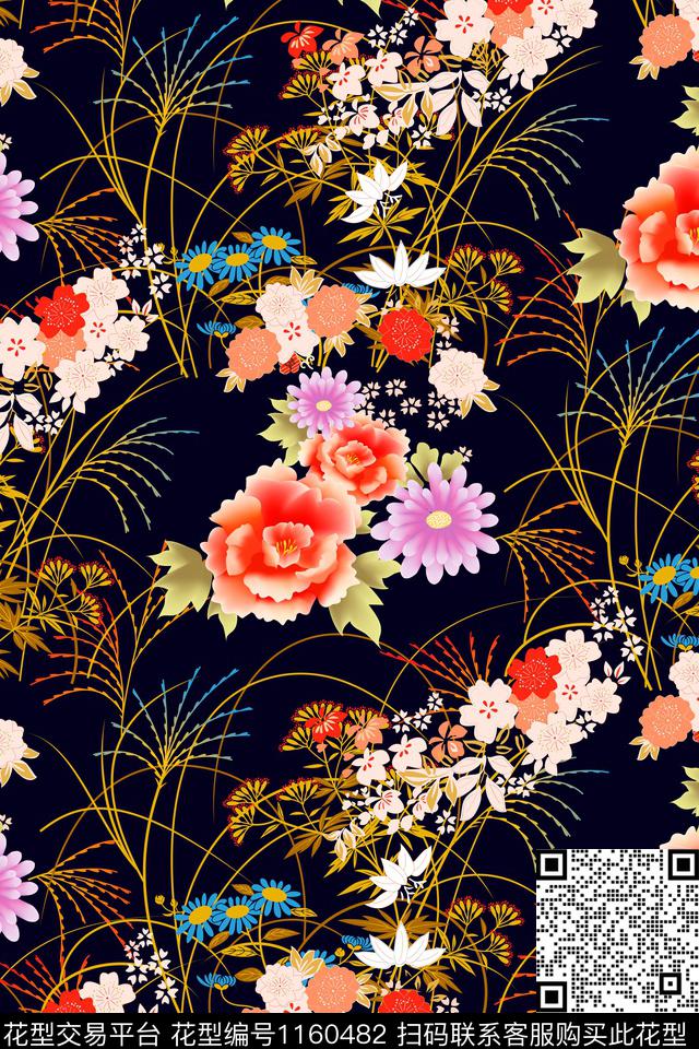 yc2-9.jpg - 1160482 - 抽象 花卉 日本 - 数码印花花型 － 女装花型设计 － 瓦栏
