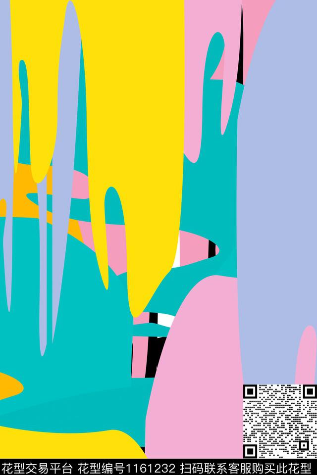 家居服抽象抽象男装传统印花花型下载（图片编号: 1161232） - 瓦栏（Walan）