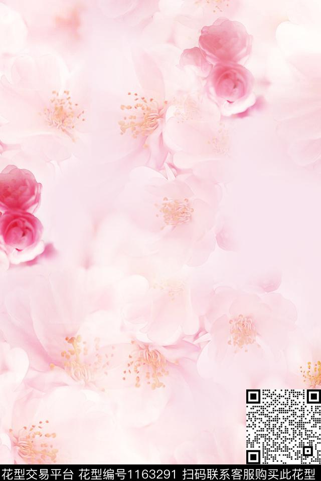 N1H-AB2407.jpg - 1163291 - 小清新 女装 花卉 - 数码印花花型 － 女装花型设计 － 瓦栏