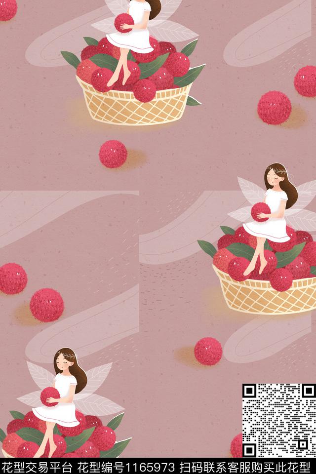17.jpg - 1165973 - 水果 女装 趣味 - 传统印花花型 － 女装花型设计 － 瓦栏