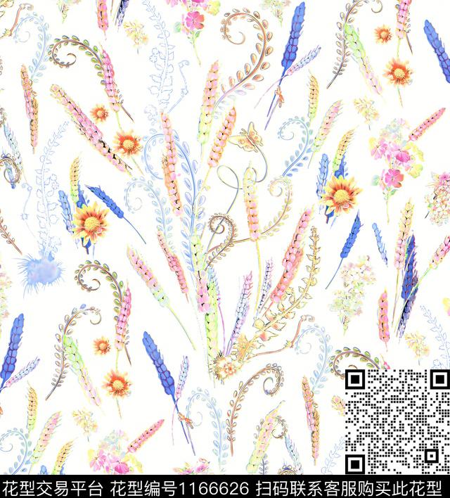 20190102.jpg - 1166626 - 春夏花型 花卉 女装 - 数码印花花型 － 女装花型设计 － 瓦栏
