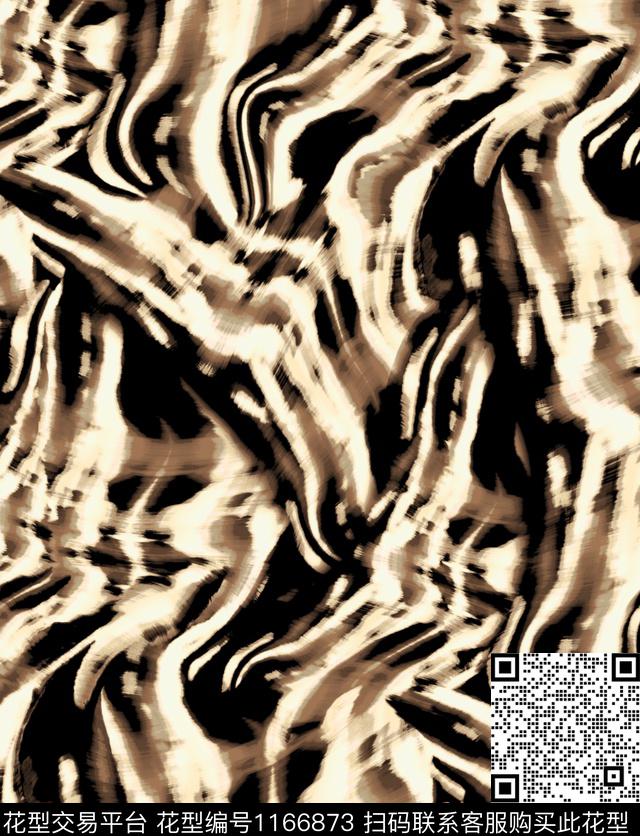 H1-P1.jpg - 1166873 - 动物纹 线条画 炫彩 - 数码印花花型 － 女装花型设计 － 瓦栏
