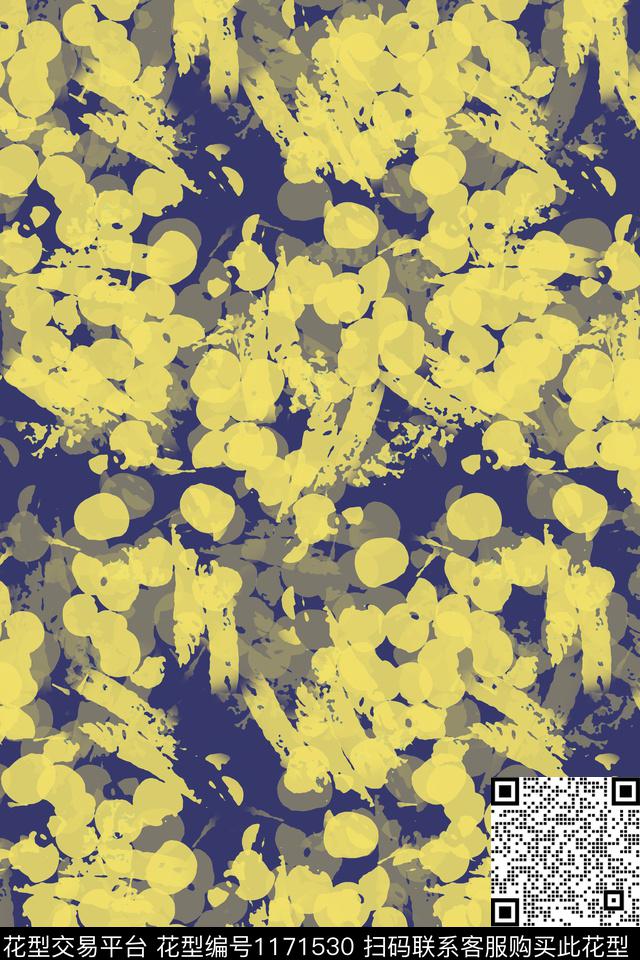 190112-nzhh-1-3.jpg - 1171530 - 迷彩图案 艺术迷彩 男装休闲花卉 - 数码印花花型 － 男装花型设计 － 瓦栏