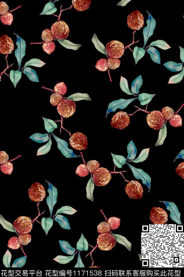 数码花型水果女装数码印花花型下载（图片编号: 1171538） - 瓦栏（Walan）