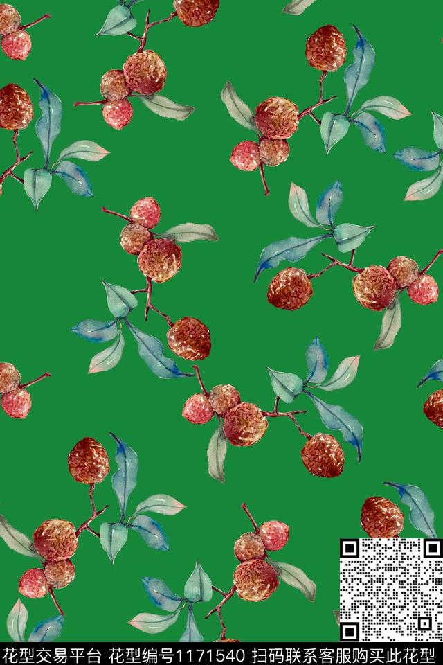 数码花型水果女装数码印花花型下载（图片编号: 1171540） - 瓦栏（Walan）