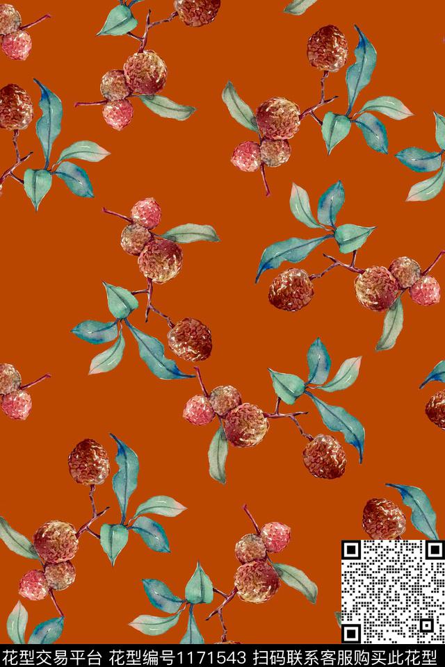 数码花型水果女装数码印花花型下载（图片编号: 1171543） - 瓦栏（Walan）