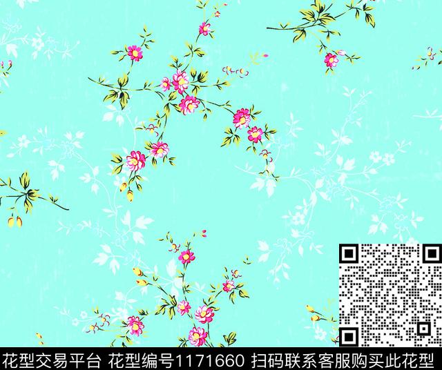 31-小碎花.jpg - 1171660 - 时尚 数码花型 花卉 - 数码印花花型 － 女装花型设计 － 瓦栏