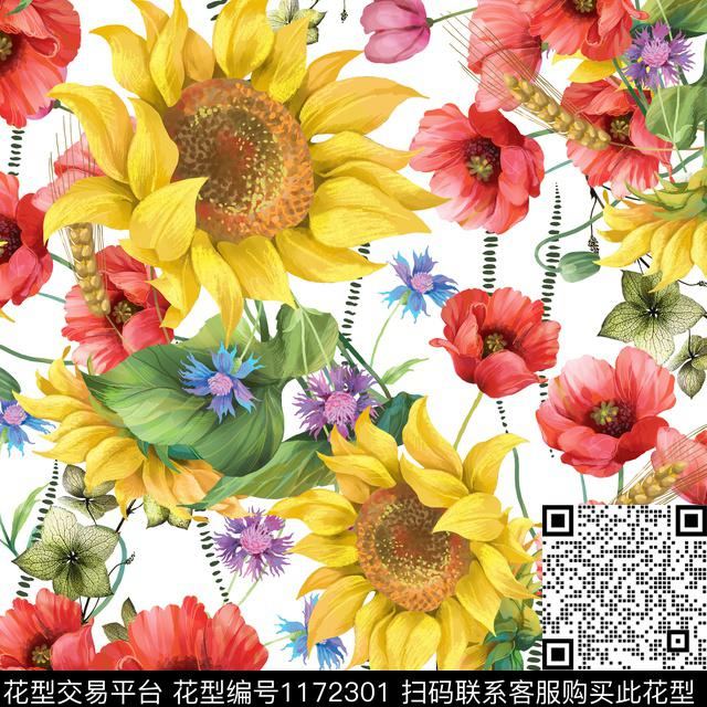 12.jpg - 1172301 - 抽象 花卉 大牌风 - 数码印花花型 － 女装花型设计 － 瓦栏