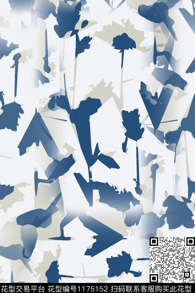 190126-艺术迷彩-1-3.jpg - 1175152 - 抽象 径庭迷彩 艺术迷彩 - 数码印花花型 － 男装花型设计 － 瓦栏