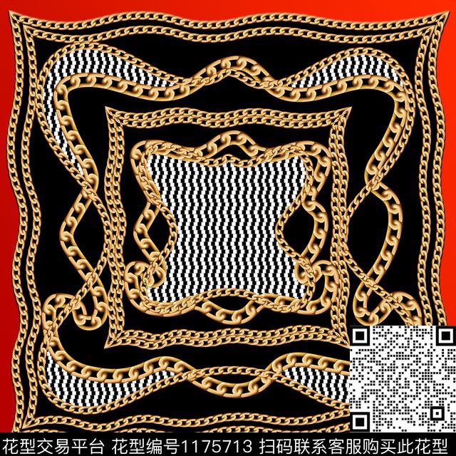 1547-NHN.jpg - 1175713 - 豹子 宫廷风 底纹 - 数码印花花型 － 方巾花型设计 － 瓦栏