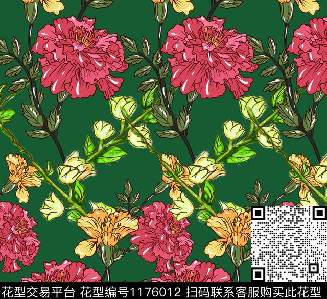 220.jpg - 1176012 - 数码花型 潮牌 花卉 - 数码印花花型 － 女装花型设计 － 瓦栏