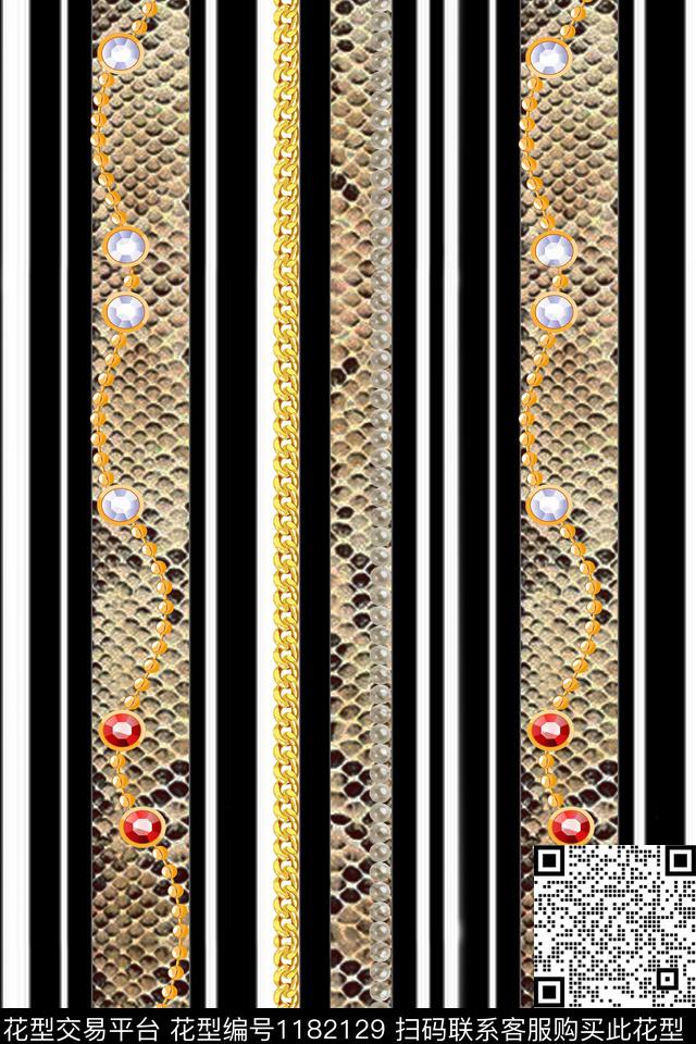 2019-3-6.jpg - 1182129 - 链条 几何 欧美 - 数码印花花型 － 女装花型设计 － 瓦栏