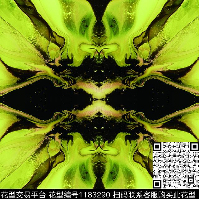 方巾抽象肌理数码印花花型下载（图片编号: 1183290） - 瓦栏（Walan）