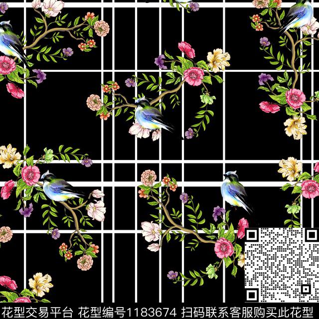 44.jpg - 1183674 - 抽象 花卉 大牌风 - 数码印花花型 － 女装花型设计 － 瓦栏