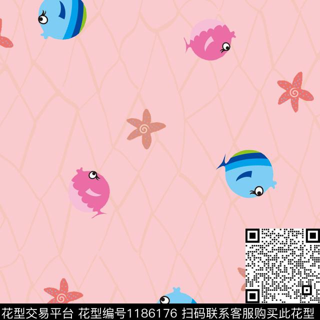 ZPXG902273.jpg - 1186176 - 几何 卡通 波点 - 传统印花花型 － 童装花型设计 － 瓦栏