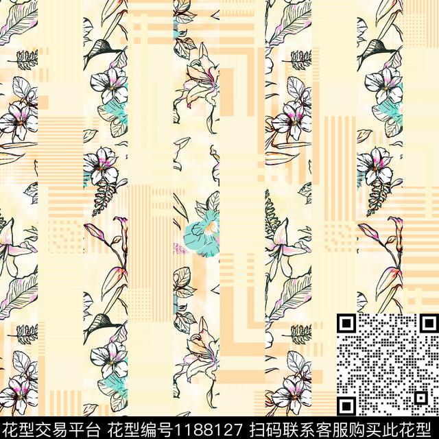 4+1.jpg - 1188127 - 女装 抽象 抽象花卉 - 数码印花花型 － 女装花型设计 － 瓦栏