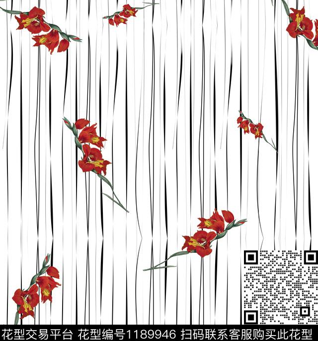 flower22.jpg - 1189946 - 男装 几何 小碎花 - 数码印花花型 － 女装花型设计 － 瓦栏