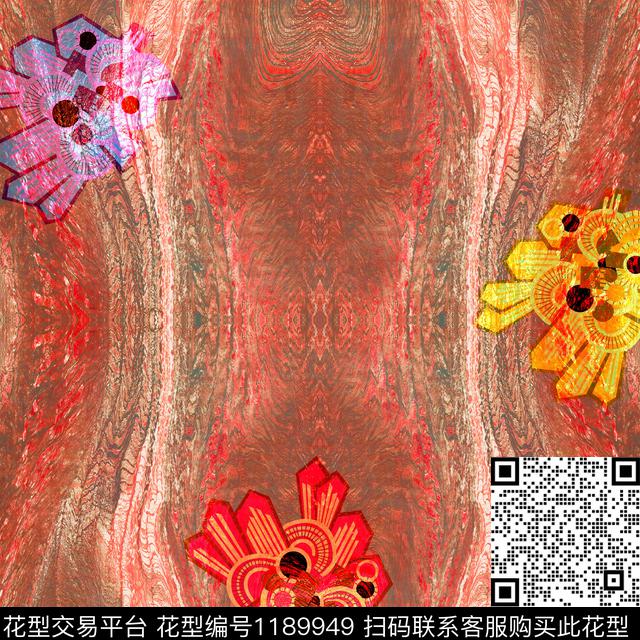 抽象大理石.jpg - 1189949 - 几何 抽象 肌理 - 数码印花花型 － 女装花型设计 － 瓦栏