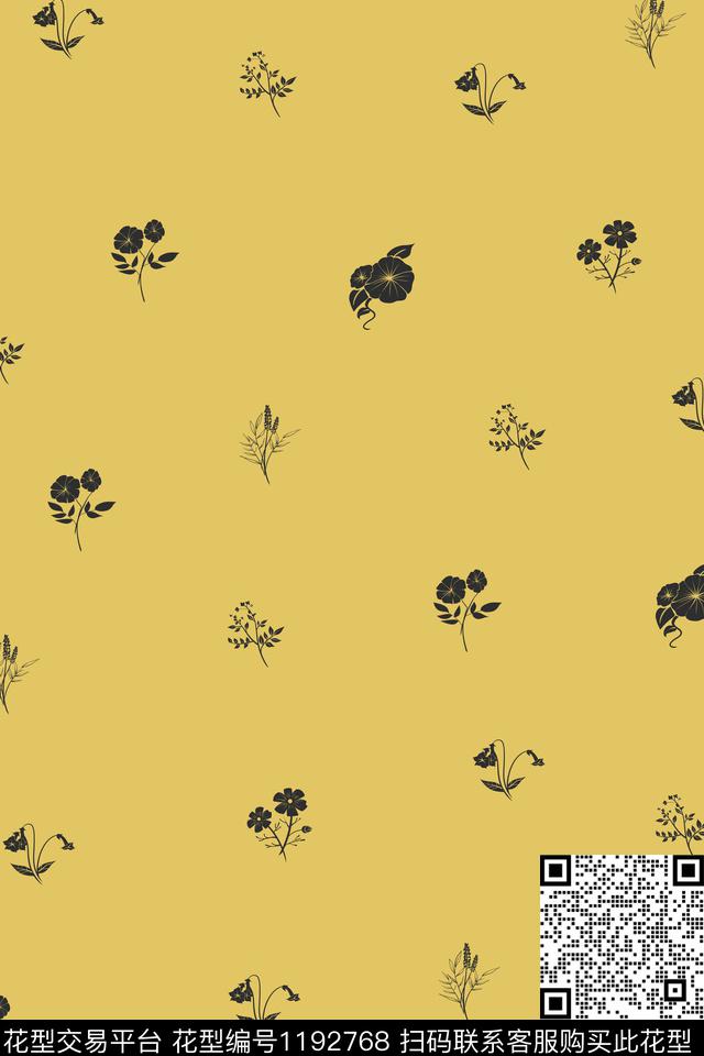 2019-4-2.jpg - 1192768 - 手绘 花瓣 植物 - 传统印花花型 － 女装花型设计 － 瓦栏