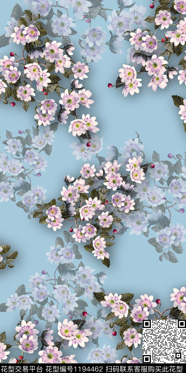 CAQ4-10.jpg - 1194462 - 数码花型 手绘 花卉 - 数码印花花型 － 女装花型设计 － 瓦栏