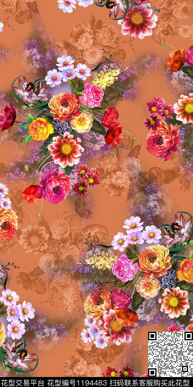 c15.jpg - 1194483 - 数码花型 花卉 大牌风 - 数码印花花型 － 女装花型设计 － 瓦栏