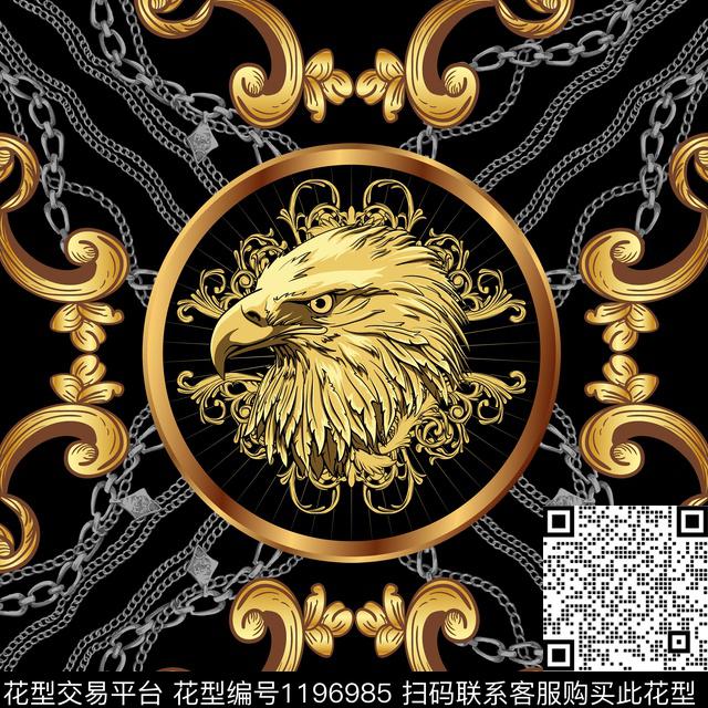 方巾提花花型丝巾定位花数码印花花型下载（图片编号: 1196985） - 瓦栏（Walan）