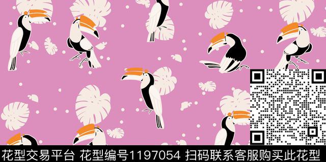 zza1.jpg - 1197054 - 花卉 小碎花 动物 - 传统印花花型 － 女装花型设计 － 瓦栏