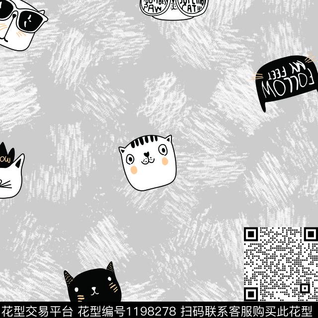 手绘卡通趣味传统印花花型下载（图片编号: 1198278） - 瓦栏（Walan）