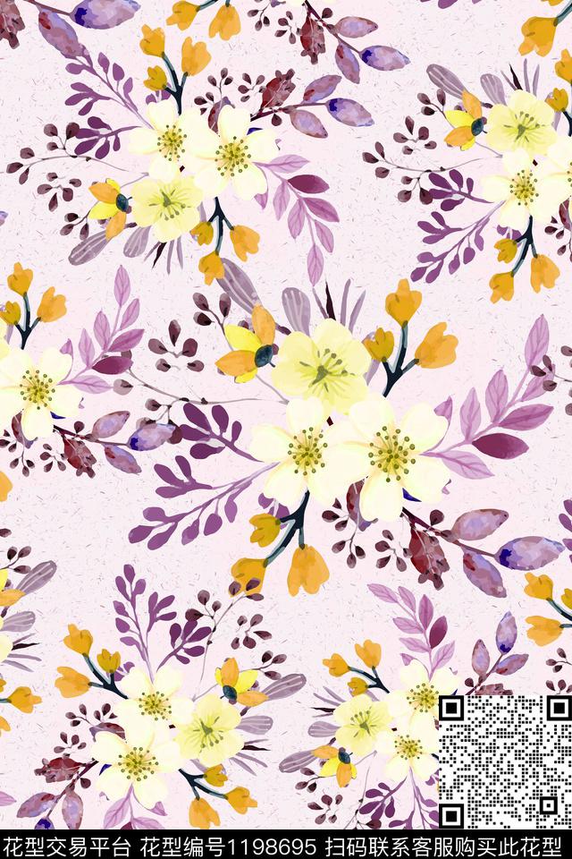 2019-4-18.jpg - 1198695 - 古典花纹 花卉 植物 - 数码印花花型 － 女装花型设计 － 瓦栏