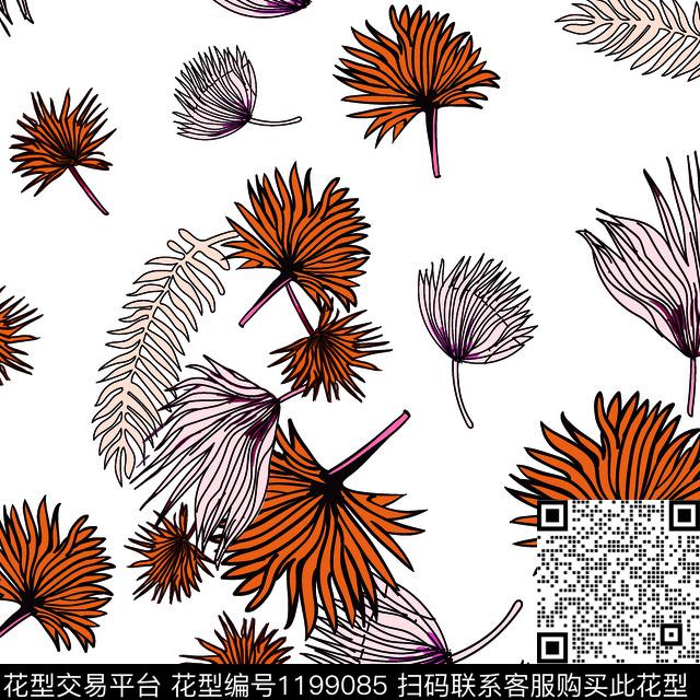 73-白.jpg - 1199085 - 数码花型 女装 花卉 - 数码印花花型 － 女装花型设计 － 瓦栏