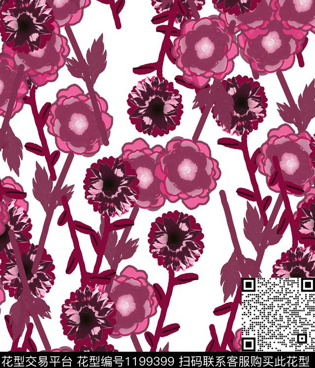 179.jpg - 1199399 - 抽象 花卉 - 数码印花花型 － 女装花型设计 － 瓦栏