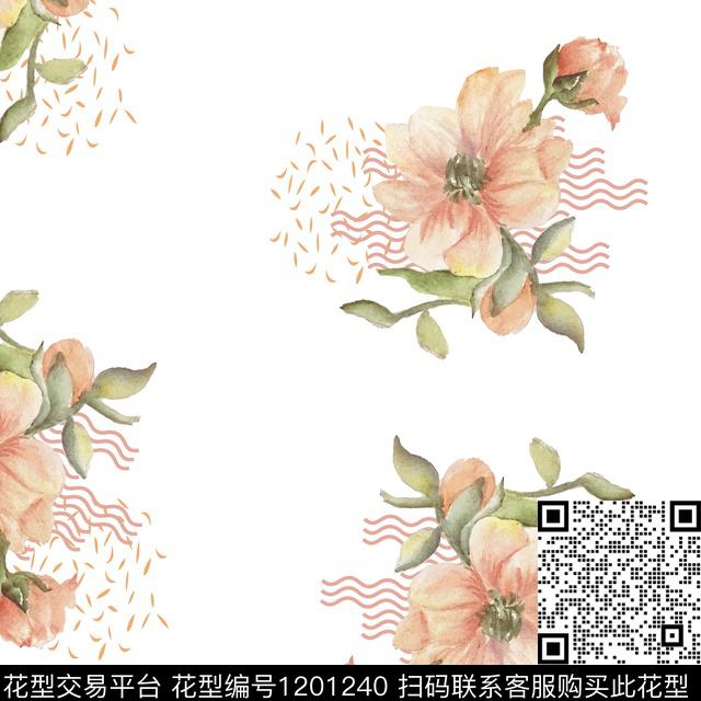 45.jpg - 1201240 - 水彩 手绘 花卉 - 数码印花花型 － 床品花型设计 － 瓦栏
