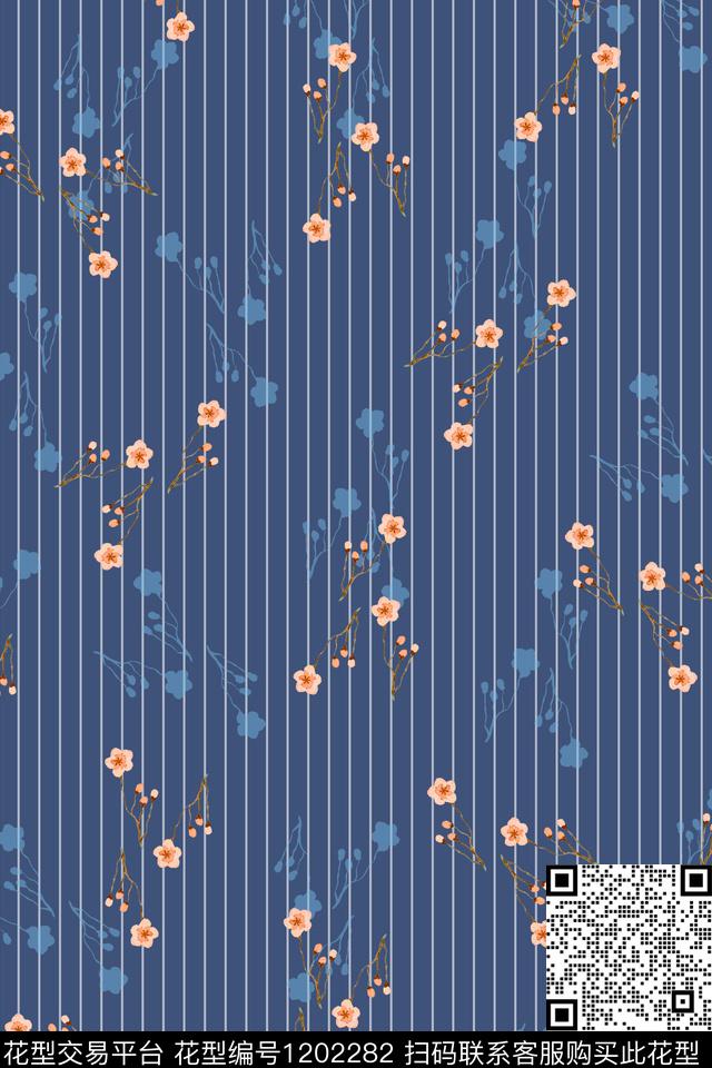 水彩女装花卉数码印花花型下载（图片编号: 1202282） - 瓦栏（Walan）
