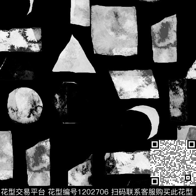 男装大牌风几何男装数码印花花型下载（图片编号: 1202706） - 瓦栏（Walan）