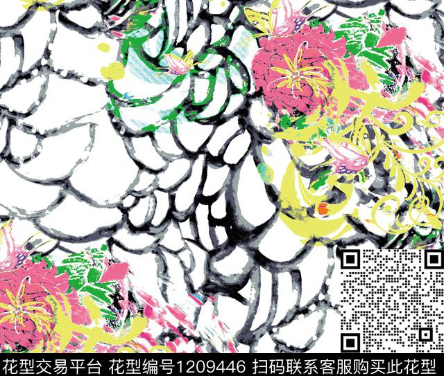 WL190513 副本.jpg - 1209446 - 女装 几何 大牌风 - 传统印花花型 － 女装花型设计 － 瓦栏