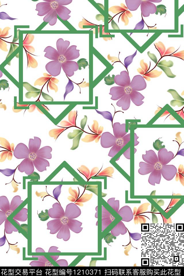 20.jpg - 1210371 - 时尚 几何 花卉 - 数码印花花型 － 女装花型设计 － 瓦栏